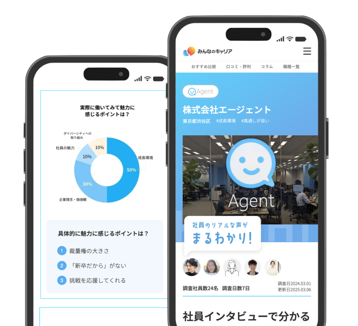 みんなの口コミがあなたのキャリアをお手伝い！